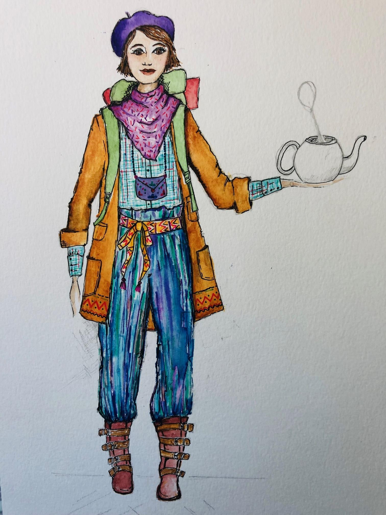 Lila costume design for The Firework Maker's Daughter